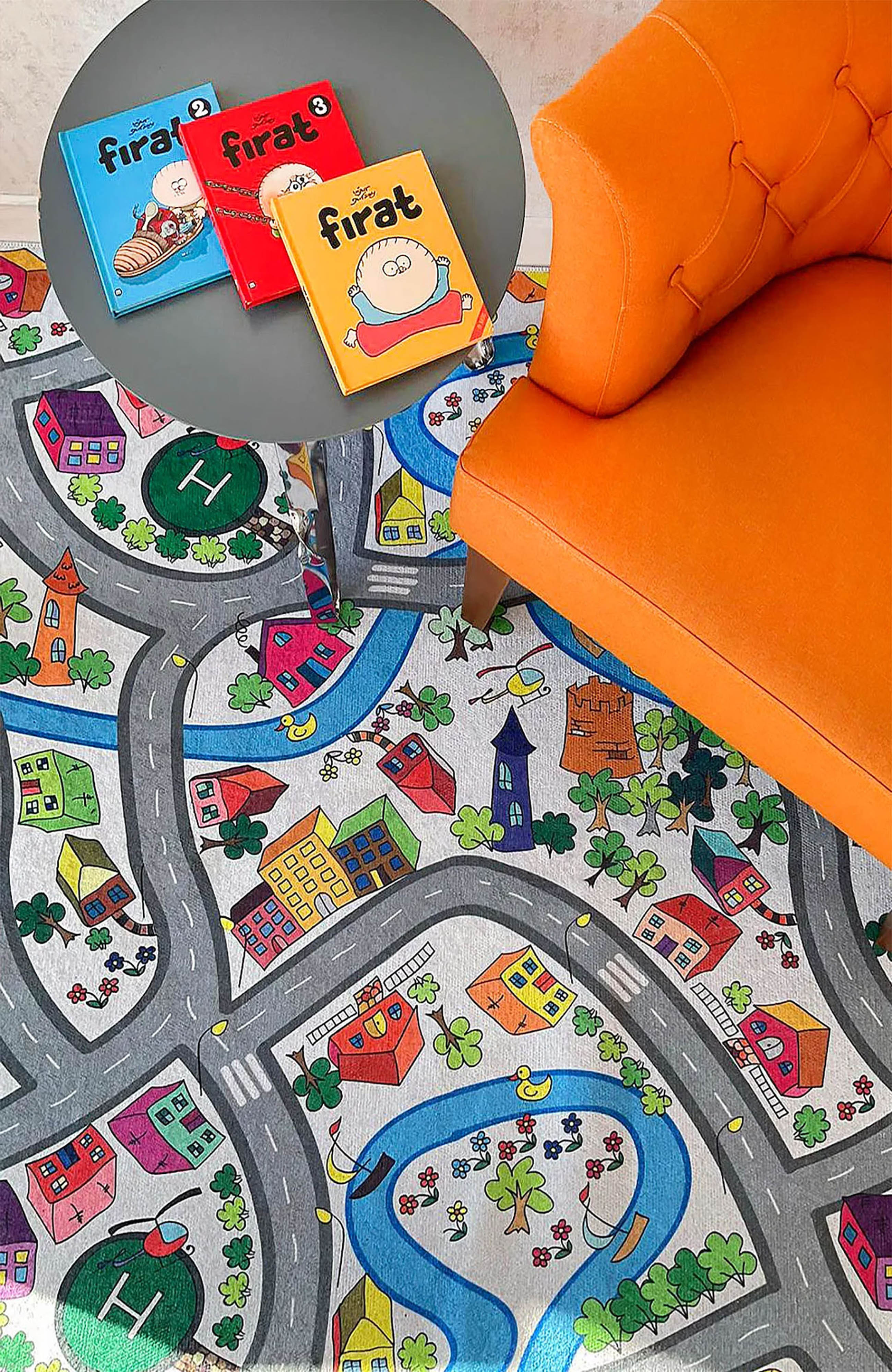 Traffic Themed Children's Rug