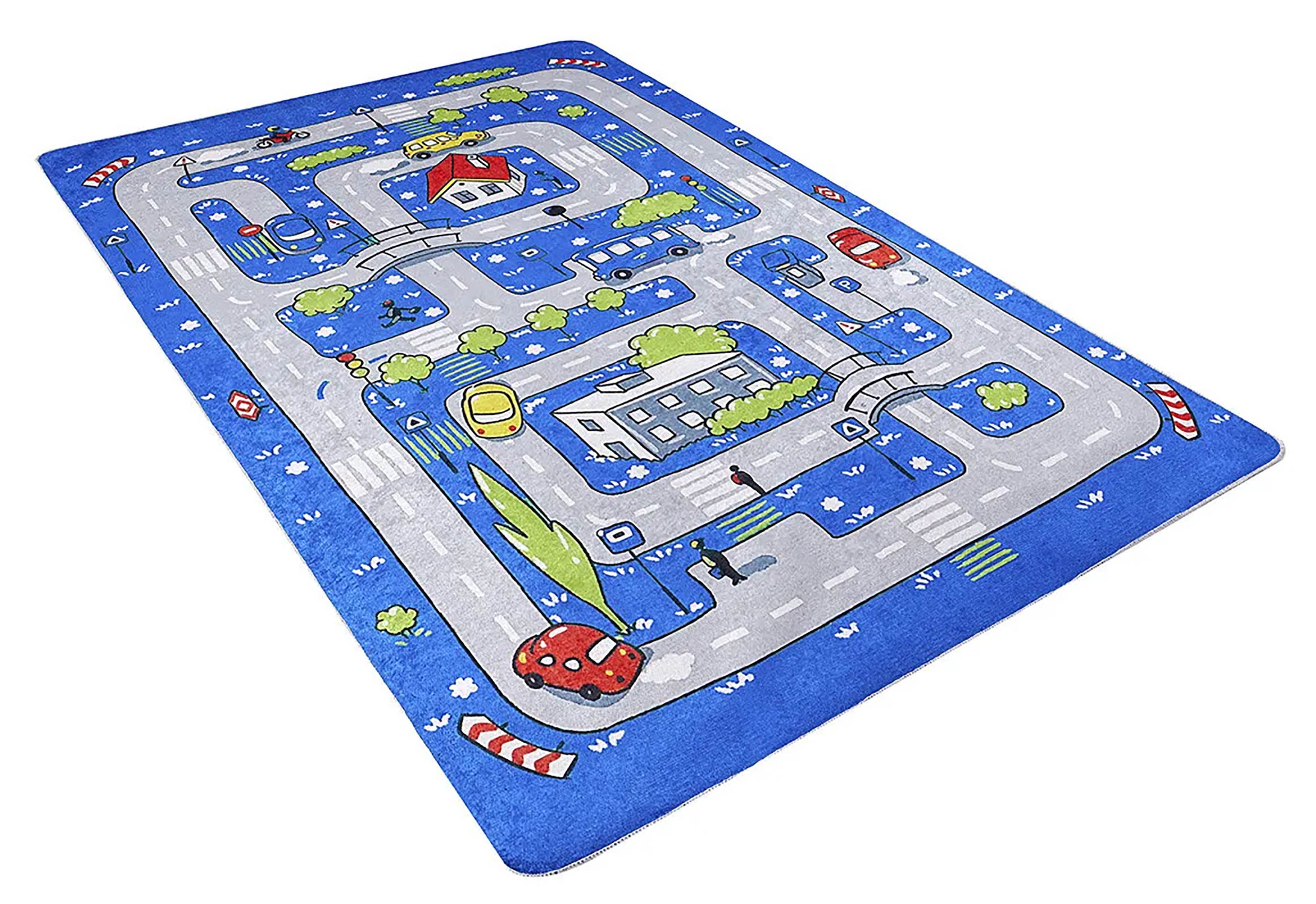 Kinderteppich mit Verkehrsmotiv