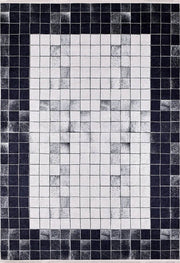 Braunbeiger geometrischer antiker Art Deco Teppich