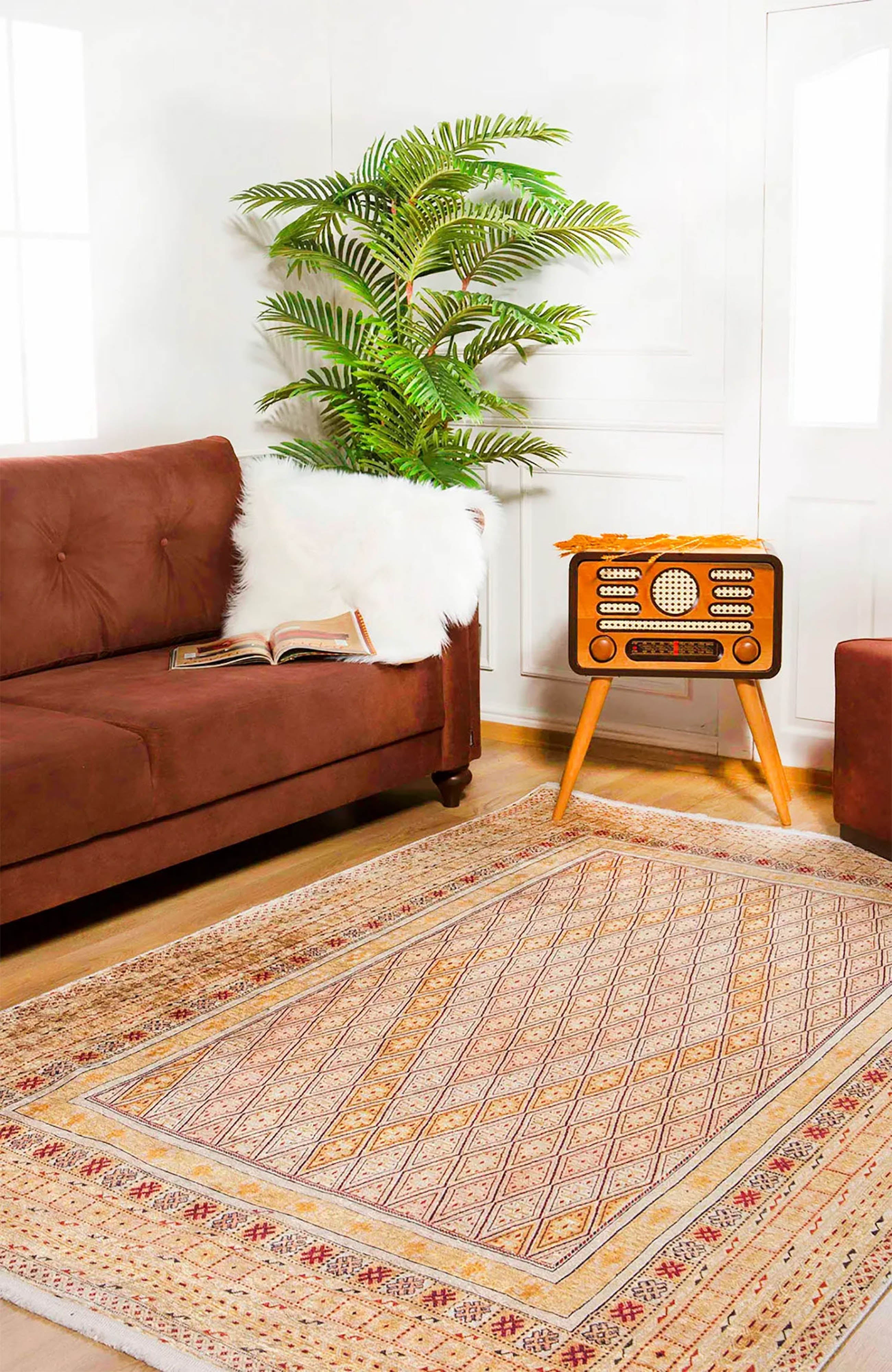 Turuncu Sarı Kilim Halı - Pera Halı