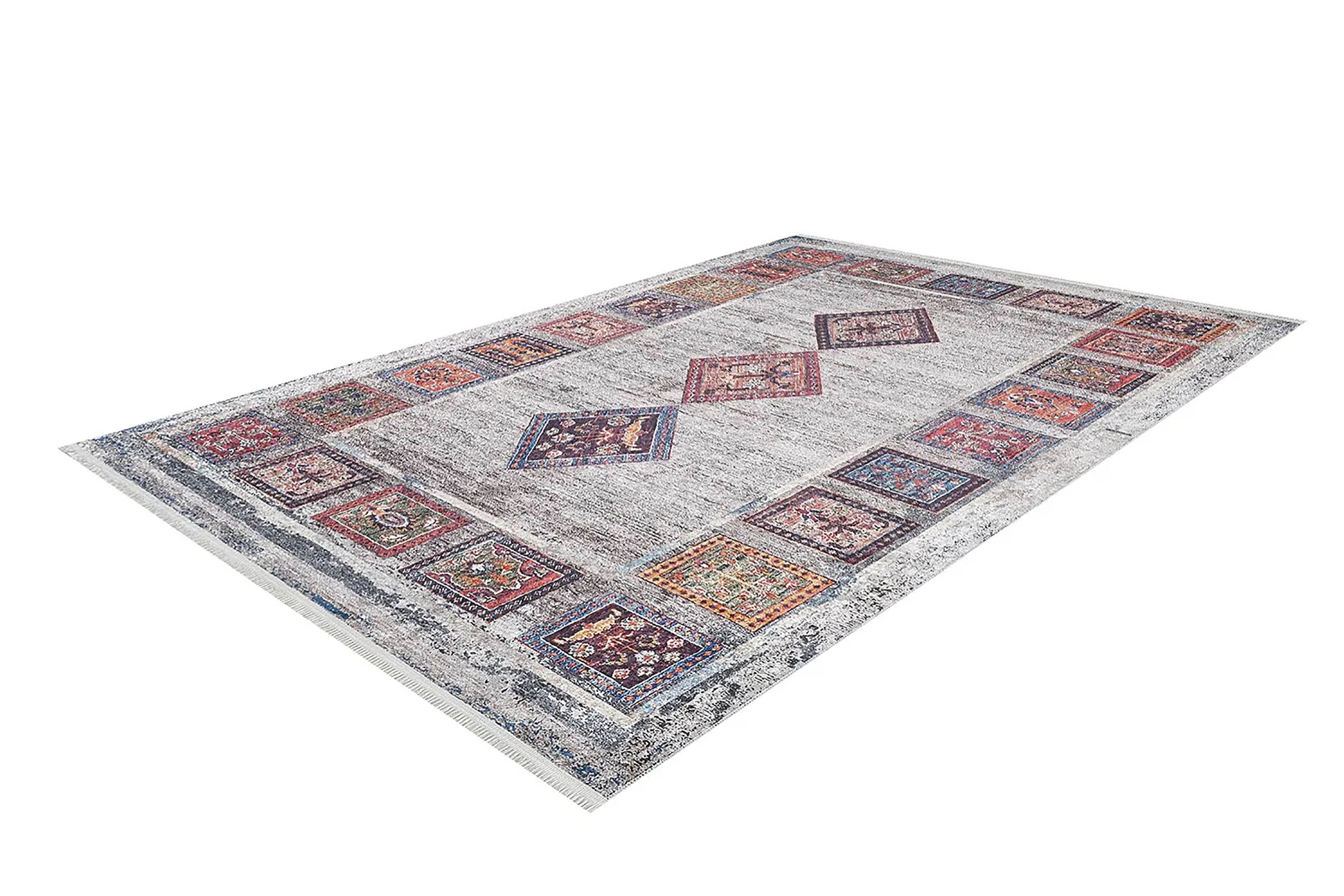 Antik Bohem Geometrik Desenli Halı - Pera Halı