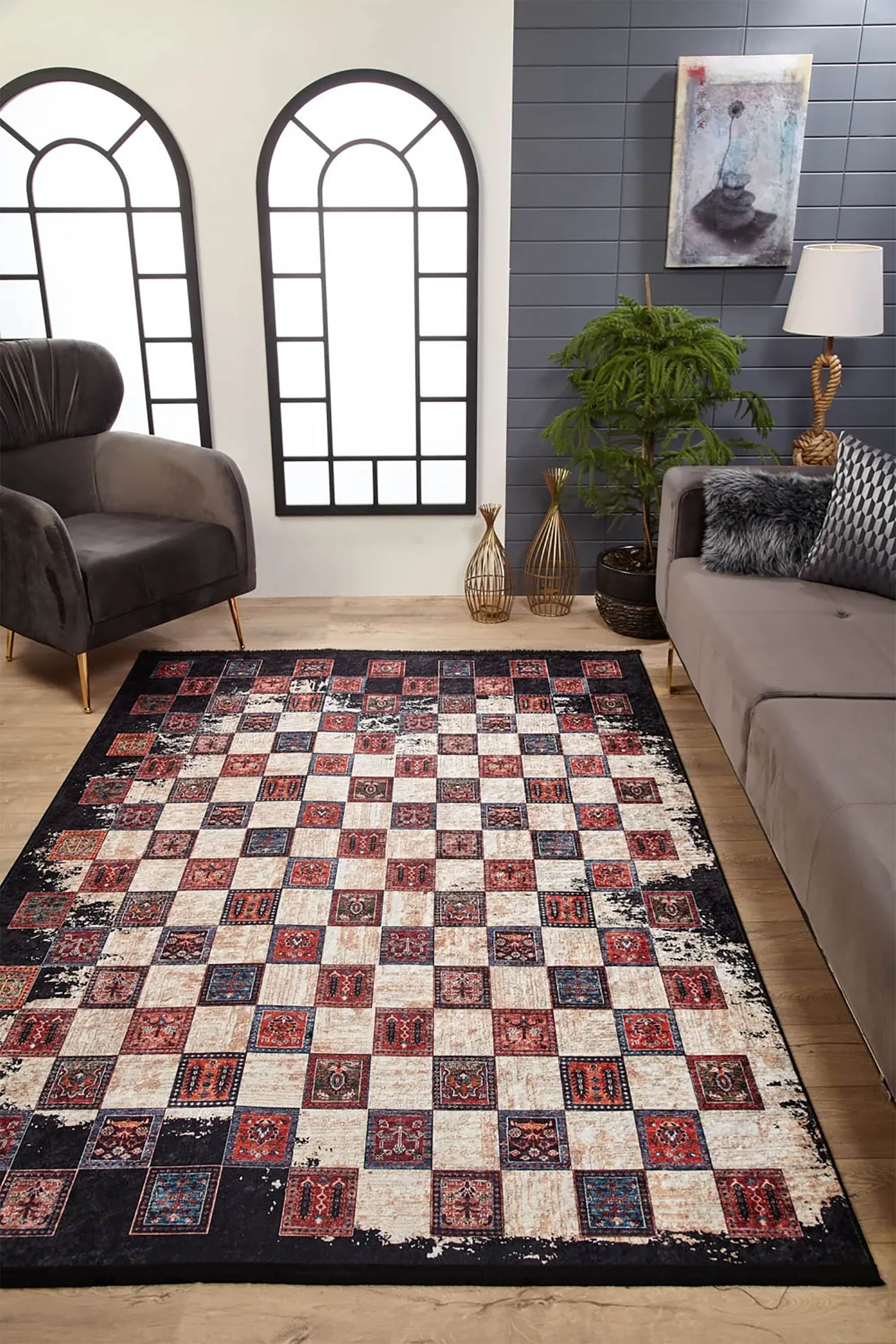Eskitme Etnik Vintage Halı - Pera Halı