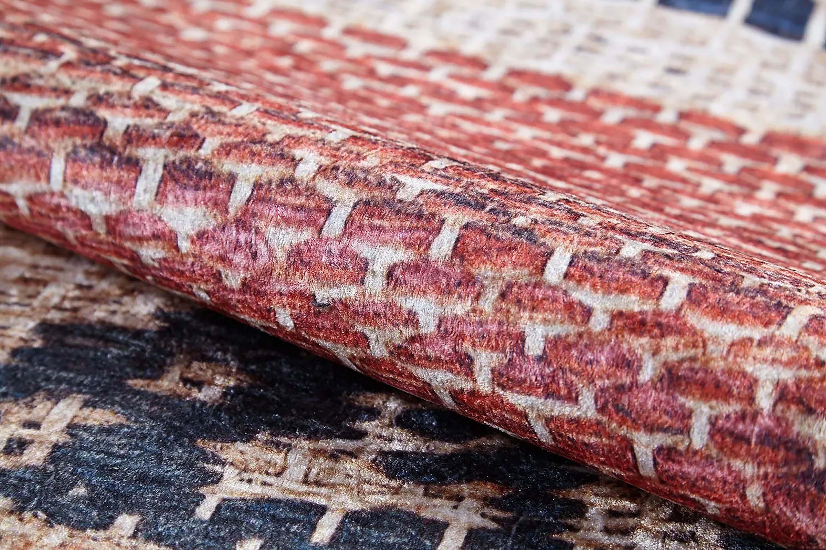 Bej Açık Turuncu Kilim Halı - Pera Halı