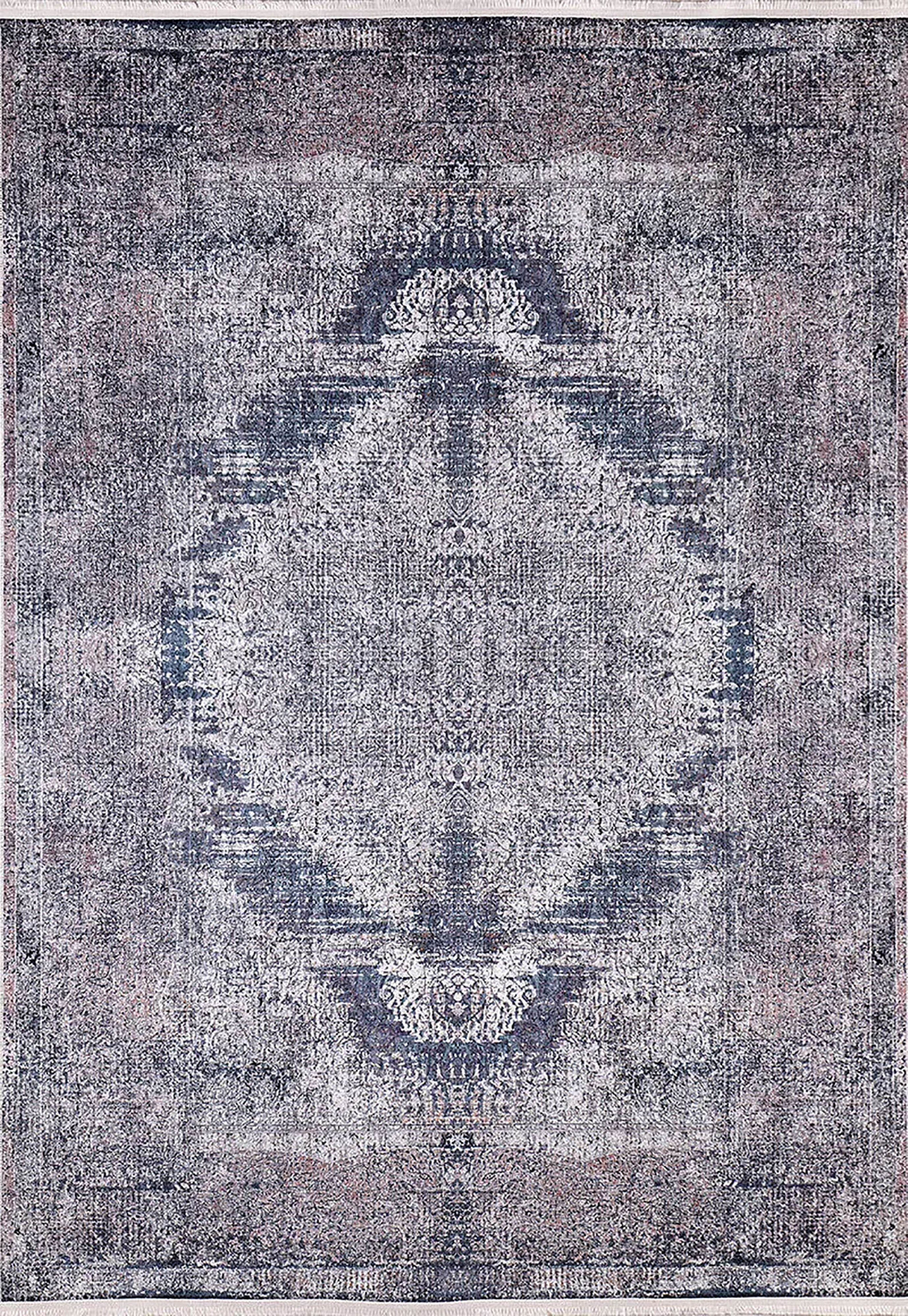 Brown Beige Geometric Antique Art Deco Rug