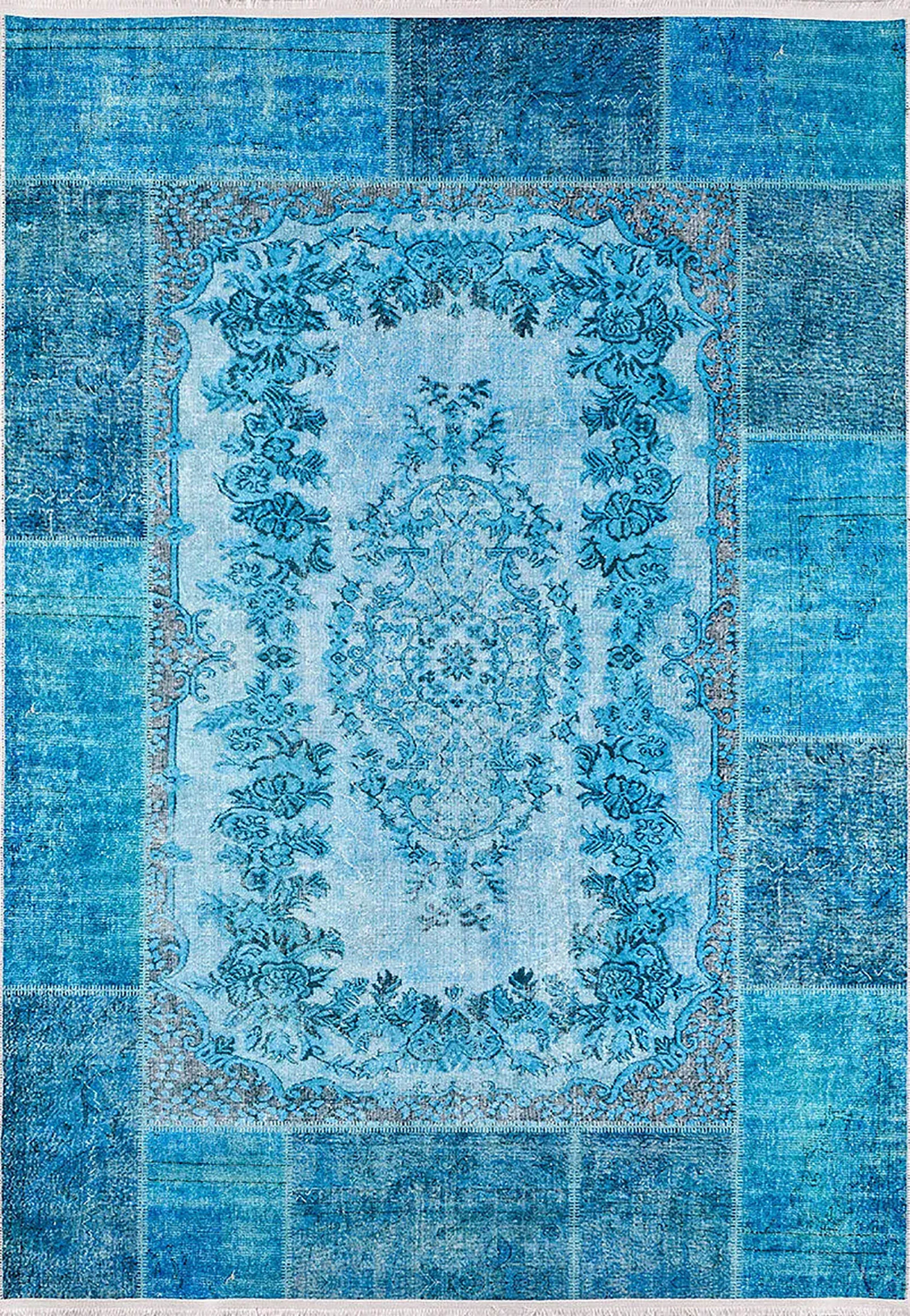 Braunbeiger geometrischer antiker Art Deco Teppich