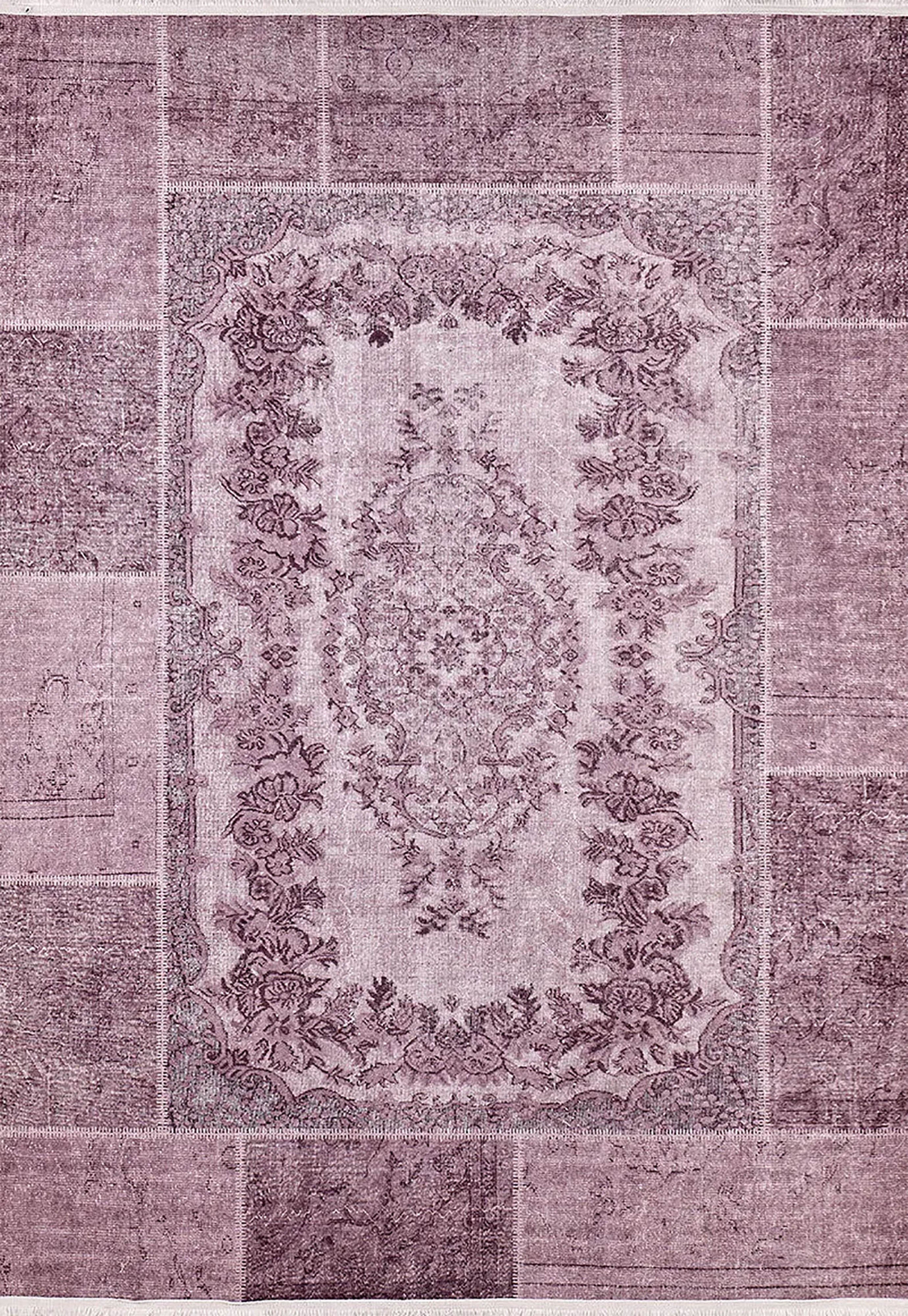 Brown Beige Geometric Antique Art Deco Rug