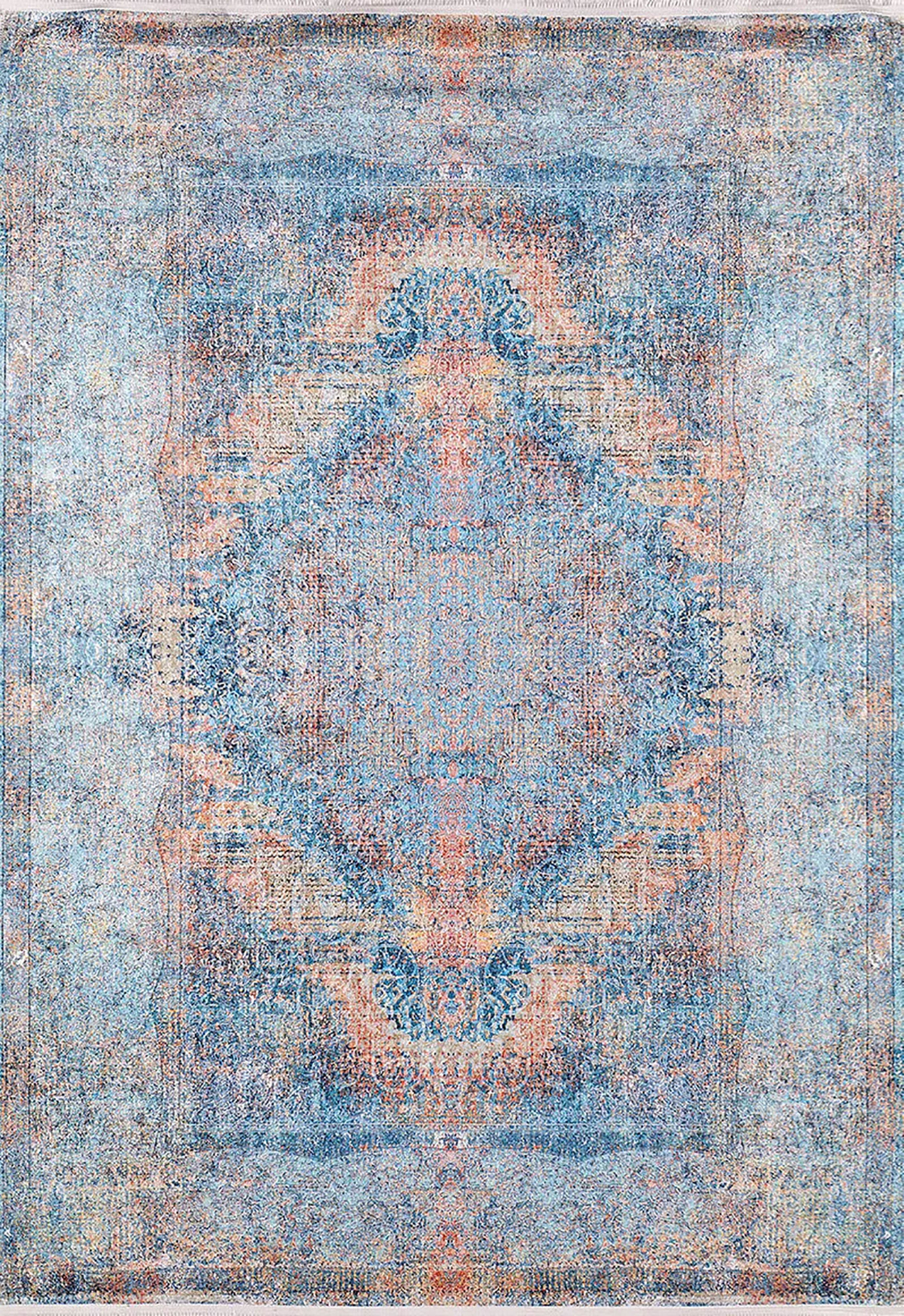 Braunbeiger geometrischer antiker Art Deco Teppich