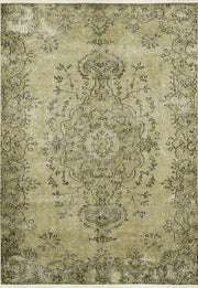 Braunbeiger geometrischer antiker Art Deco Teppich