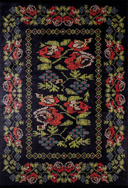 Braunbeiger geometrischer antiker Art Deco Teppich