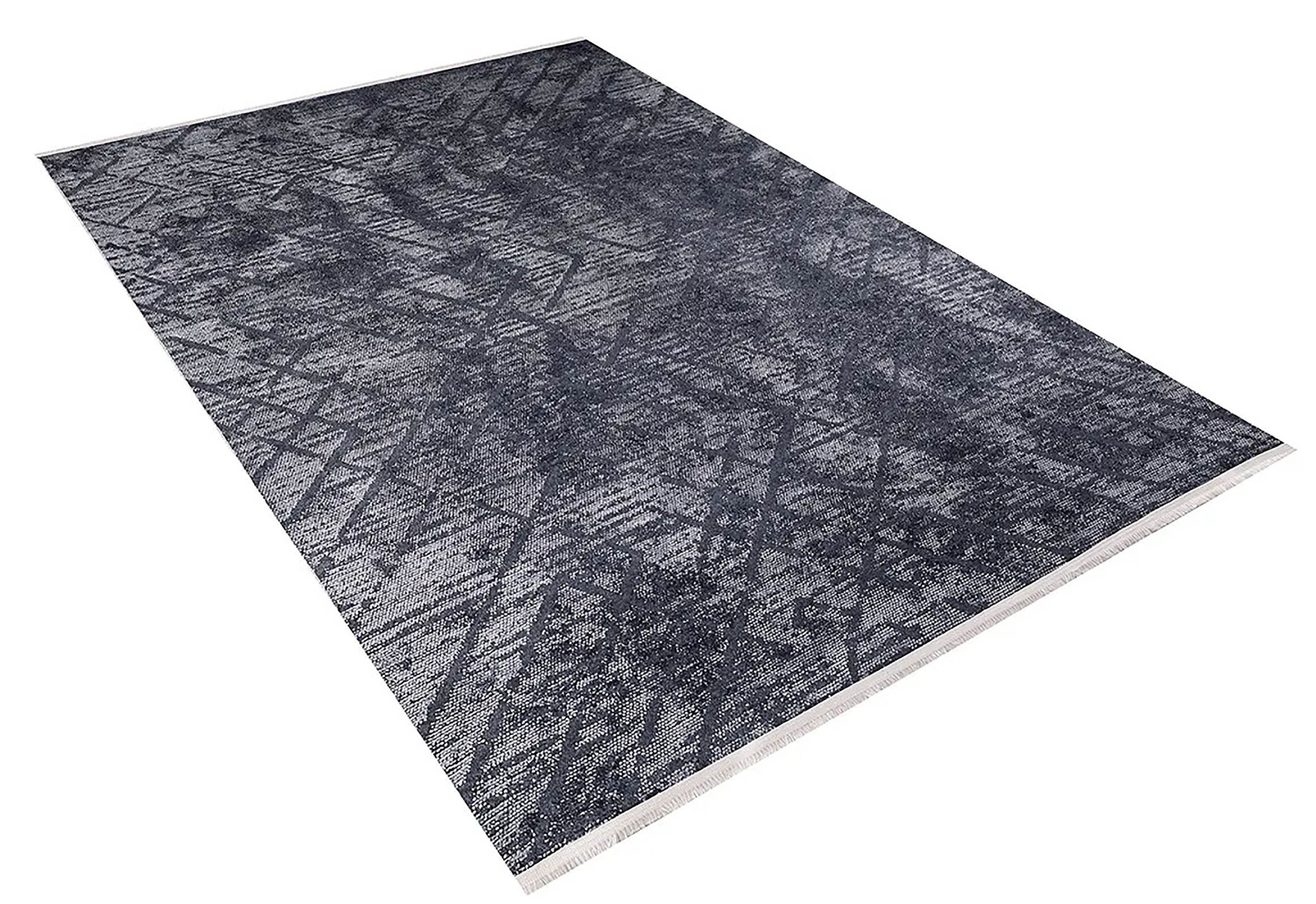 Braunbeiger geometrischer antiker Art Deco Teppich