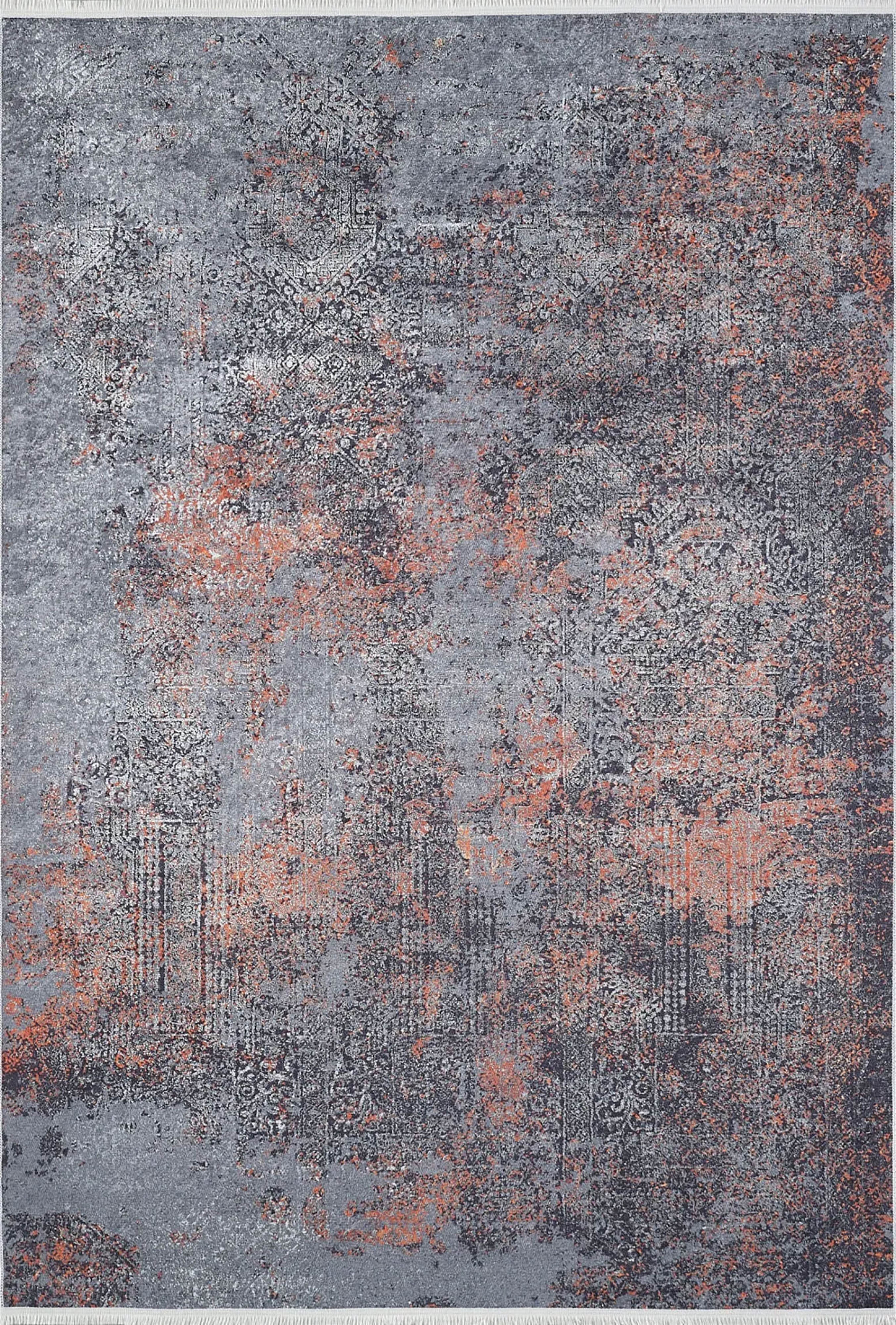 Braunbeiger geometrischer antiker Art Deco Teppich