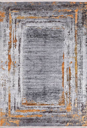 Braunbeiger geometrischer antiker Art Deco Teppich