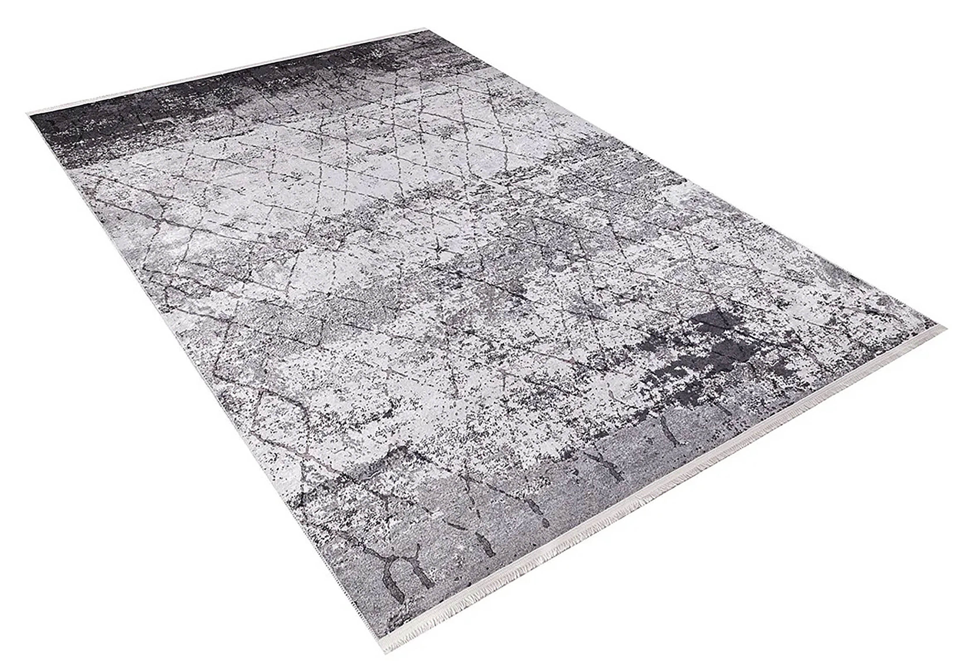Braunbeiger geometrischer antiker Art Deco Teppich