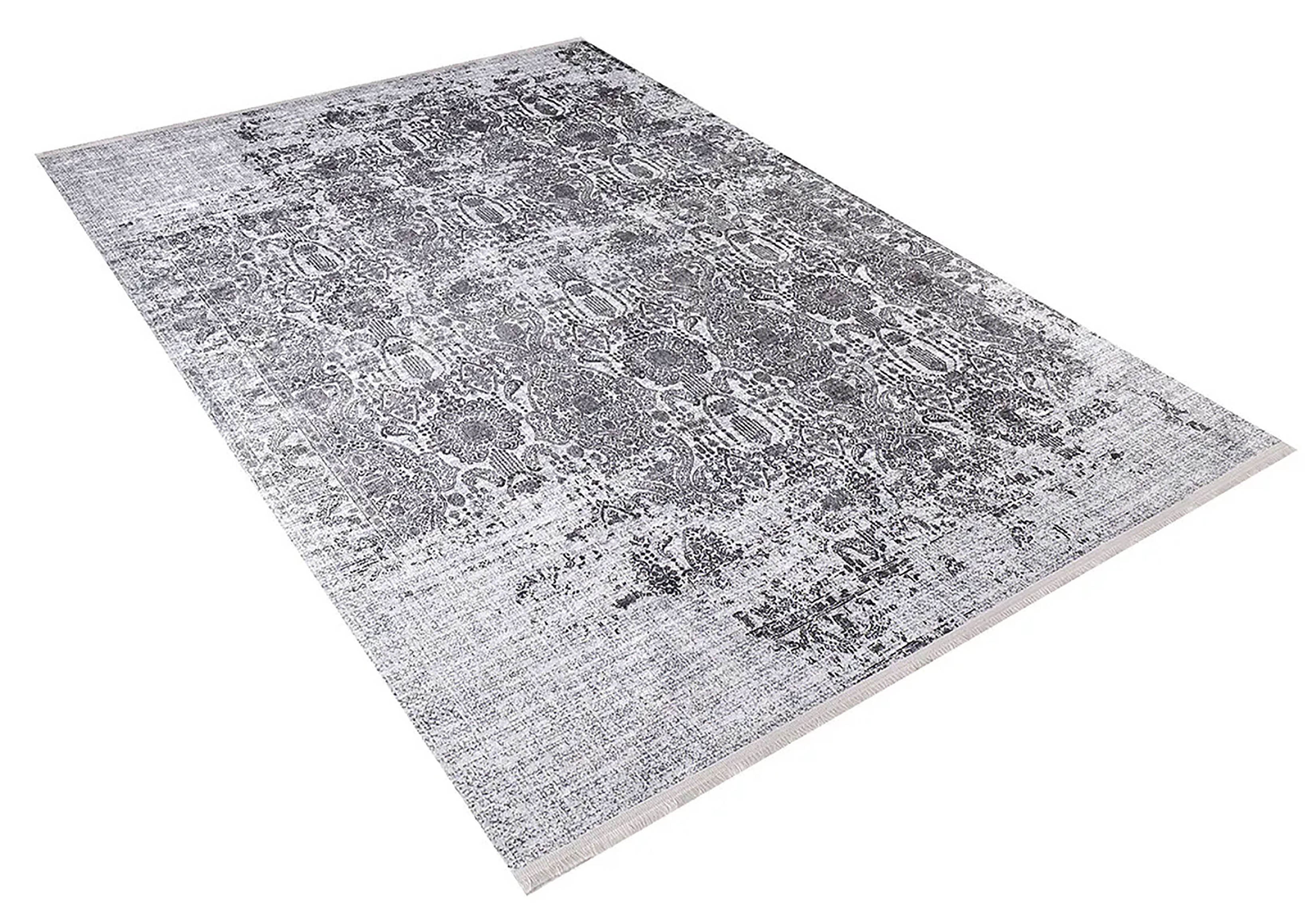 Brown Beige Geometric Antique Art Deco Rug