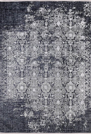 Brown Beige Geometric Antique Art Deco Rug