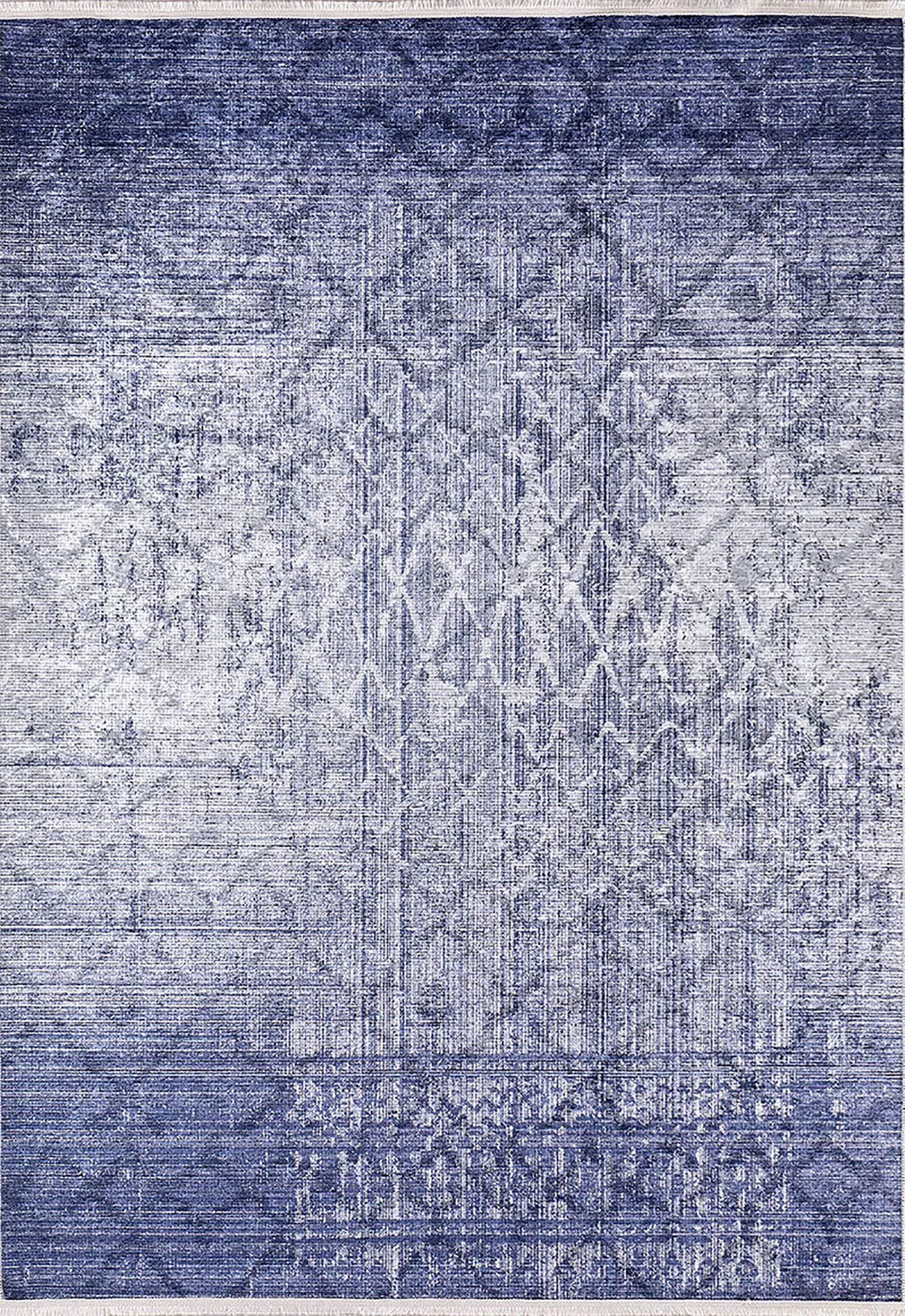 Brown Beige Geometric Antique Art Deco Rug