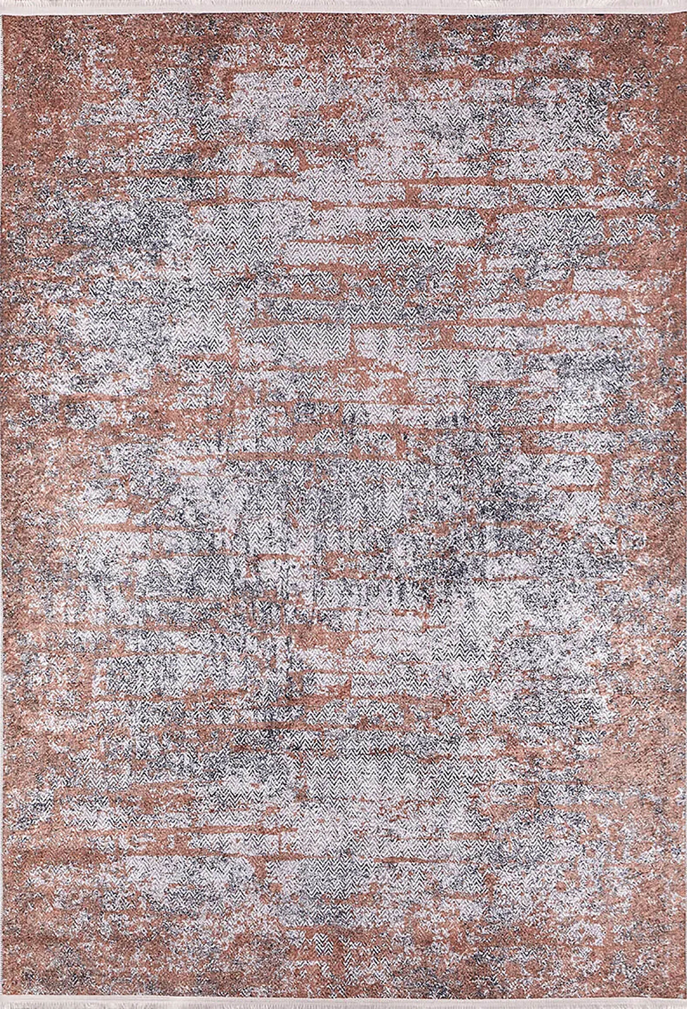 Braunbeiger geometrischer antiker Art Deco Teppich