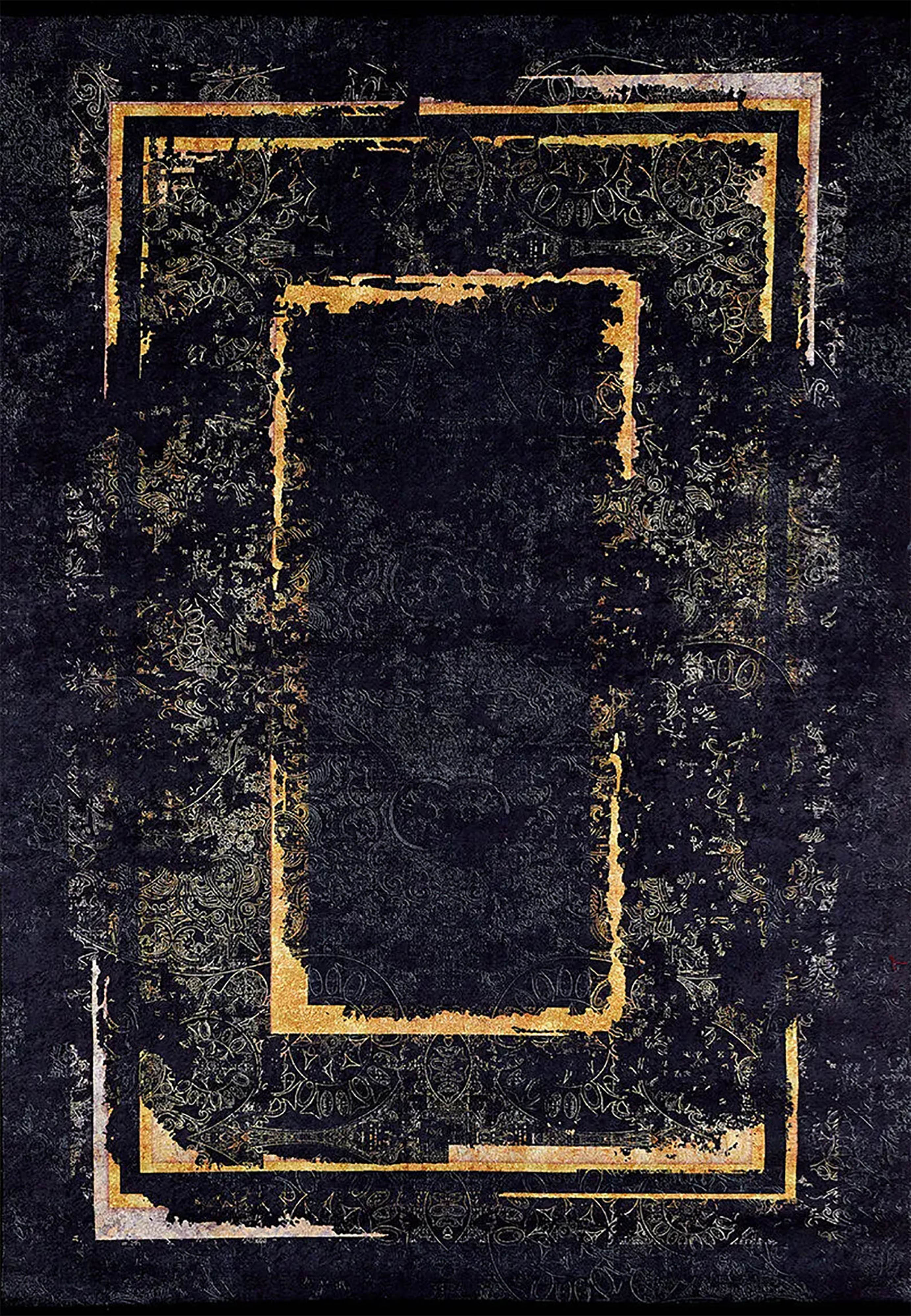 Braunbeiger geometrischer antiker Art Deco Teppich