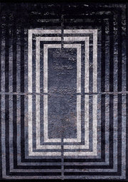 Braunbeiger geometrischer antiker Art Deco Teppich