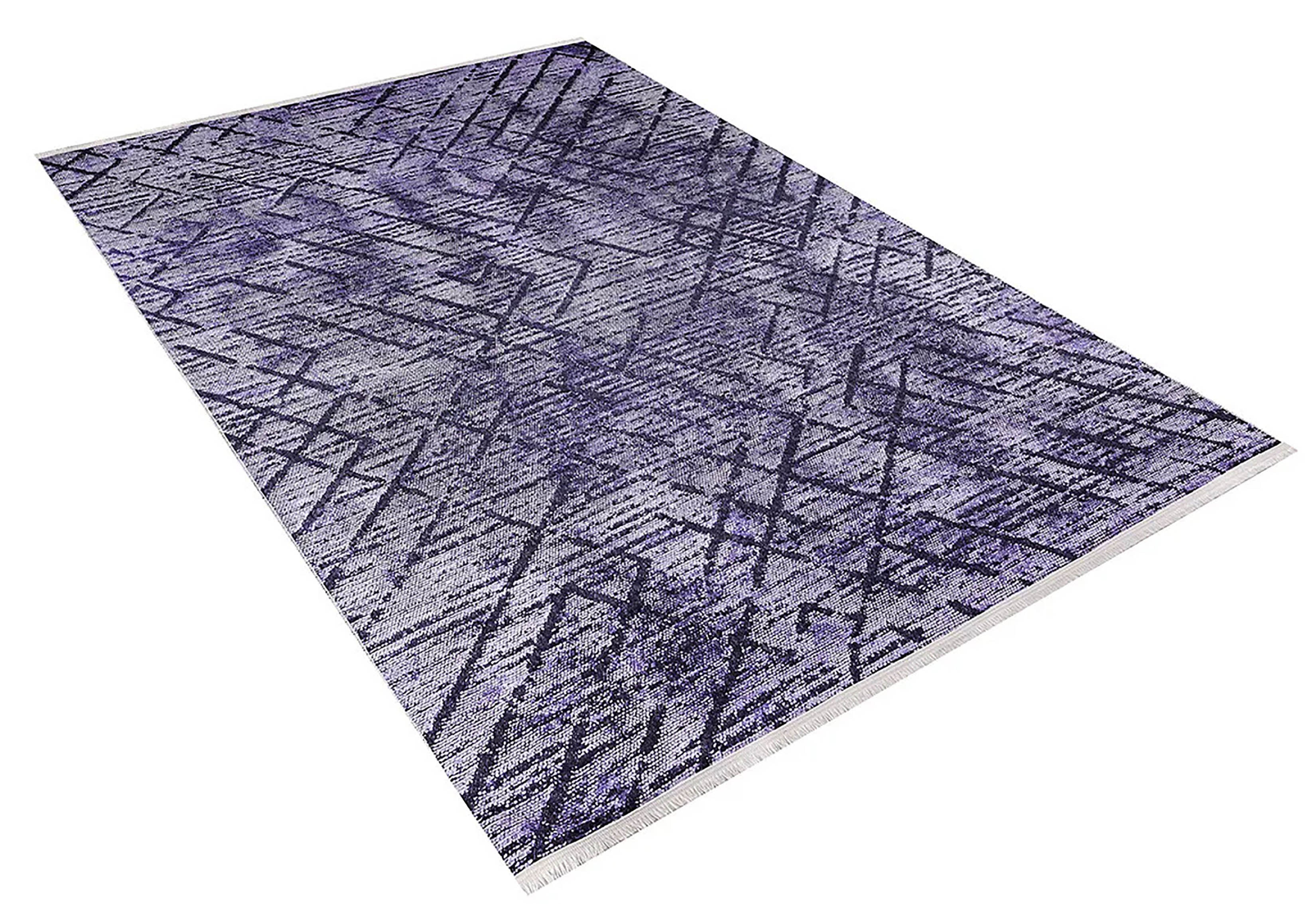 Braunbeiger geometrischer antiker Art Deco Teppich
