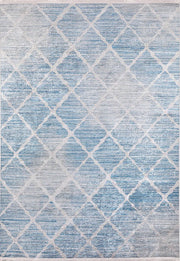 Brown Beige Geometric Antique Art Deco Rug