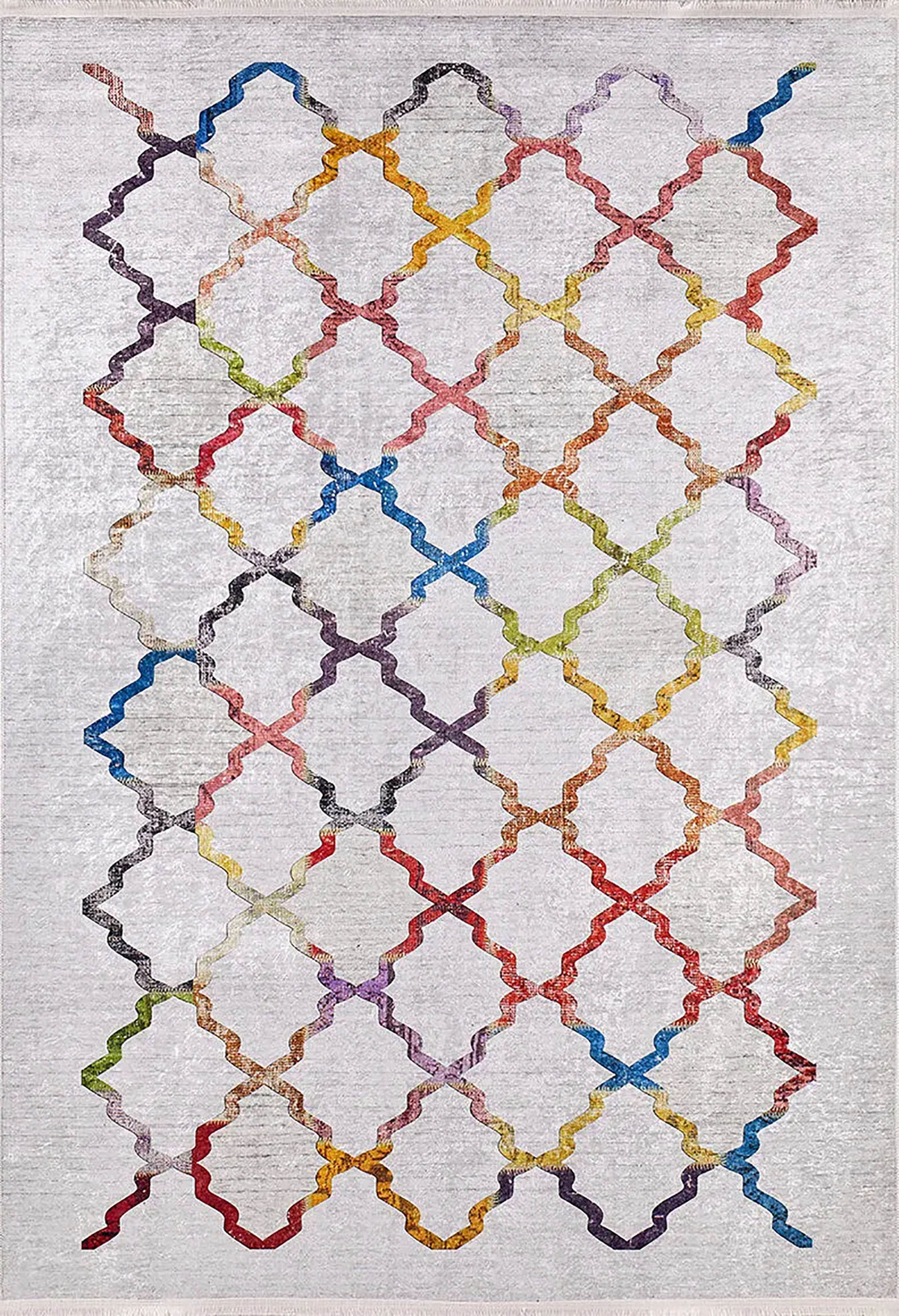 Geometrik Renkli Halı - Pera Halı