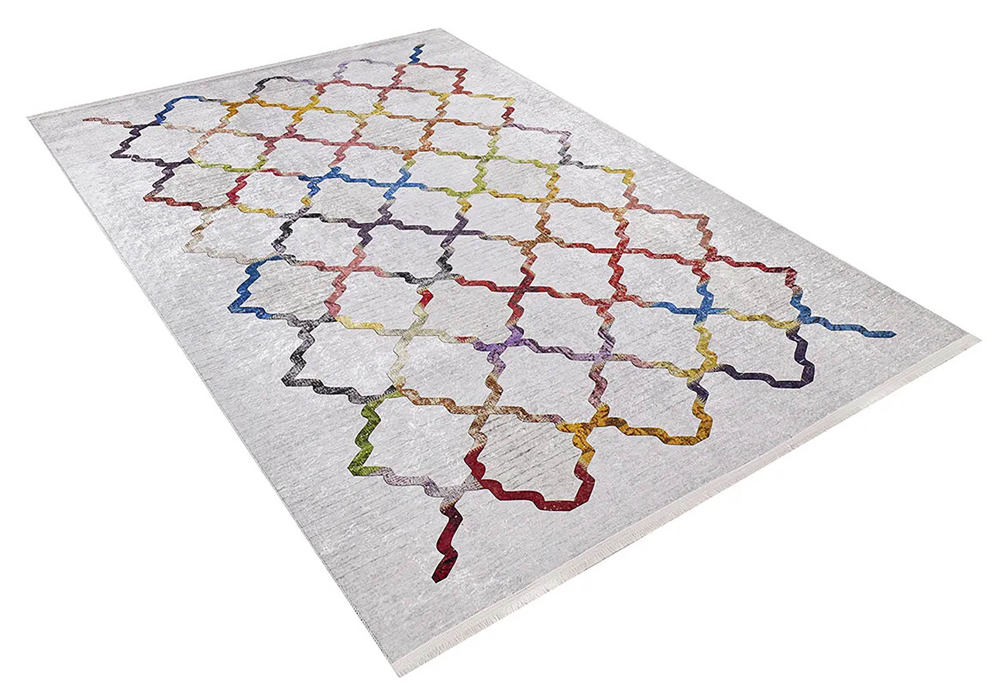 Geometrik Renkli Halı - Pera Halı
