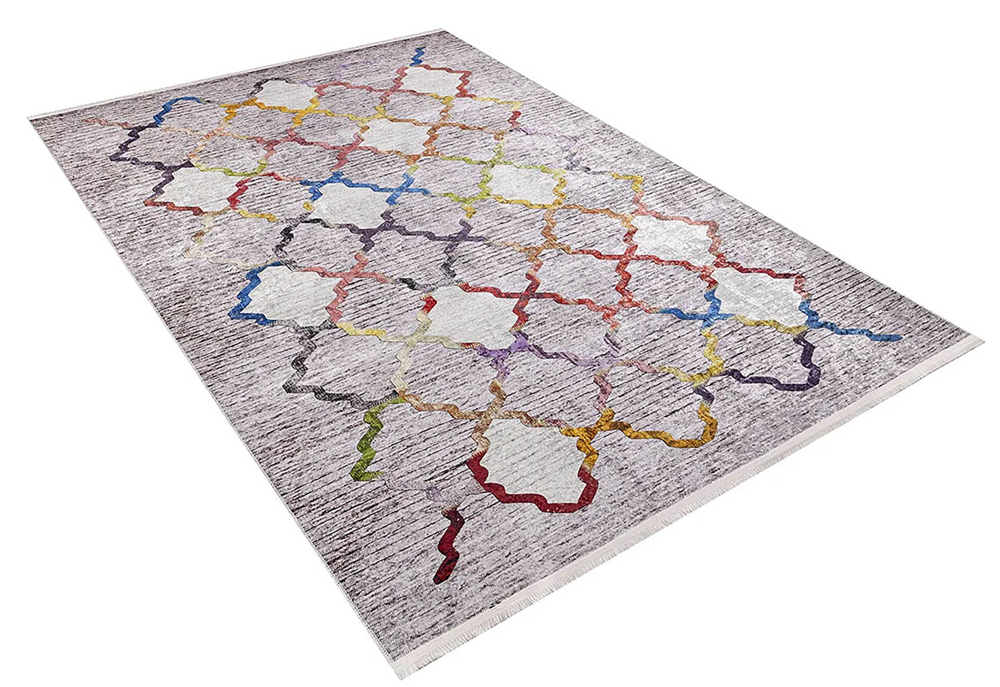 Renkli Geometrik Halı - Pera Halı