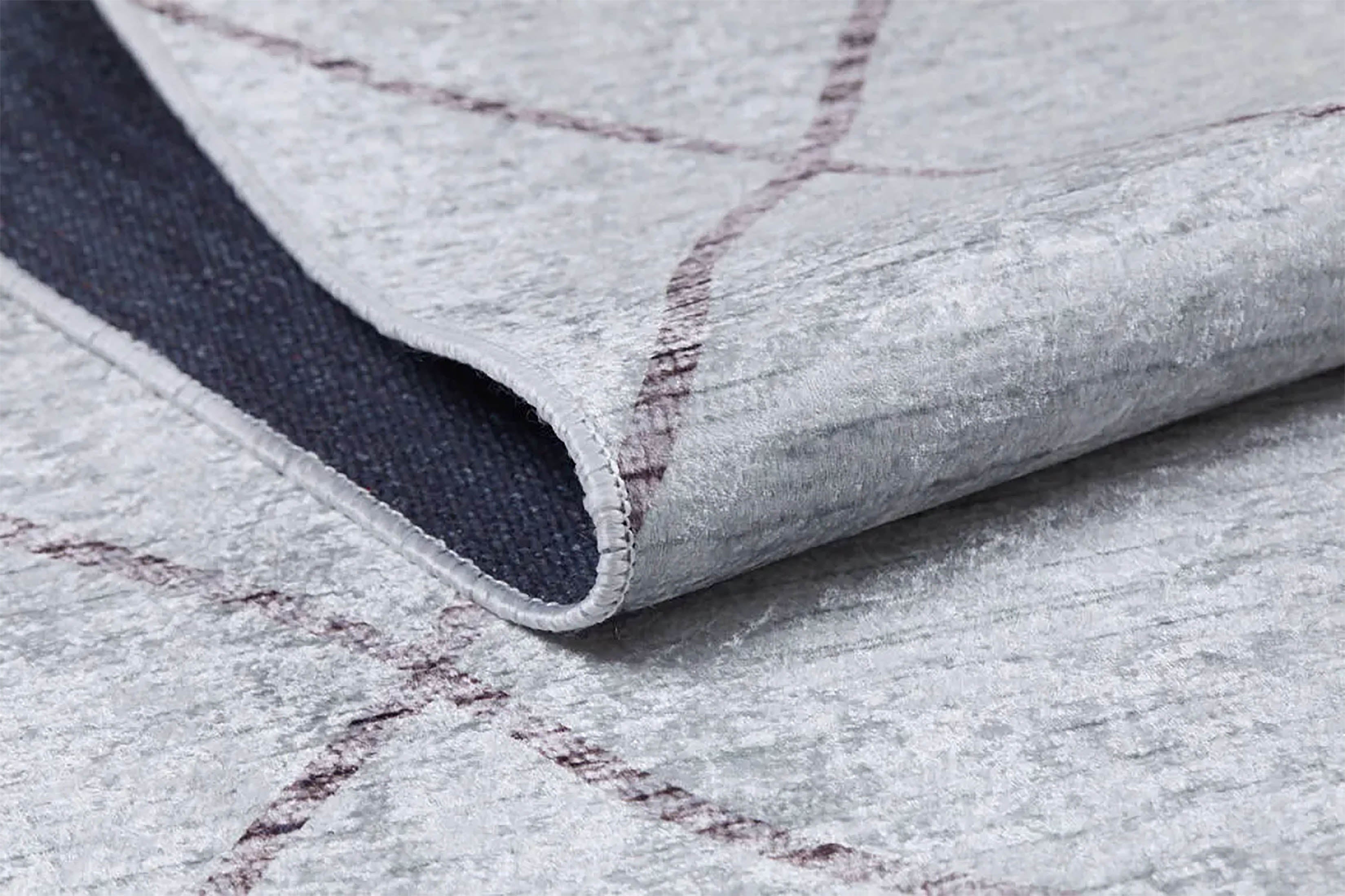 Fas Tarzı Krem Geometrik Modern Lüks Halı - Pera Halı