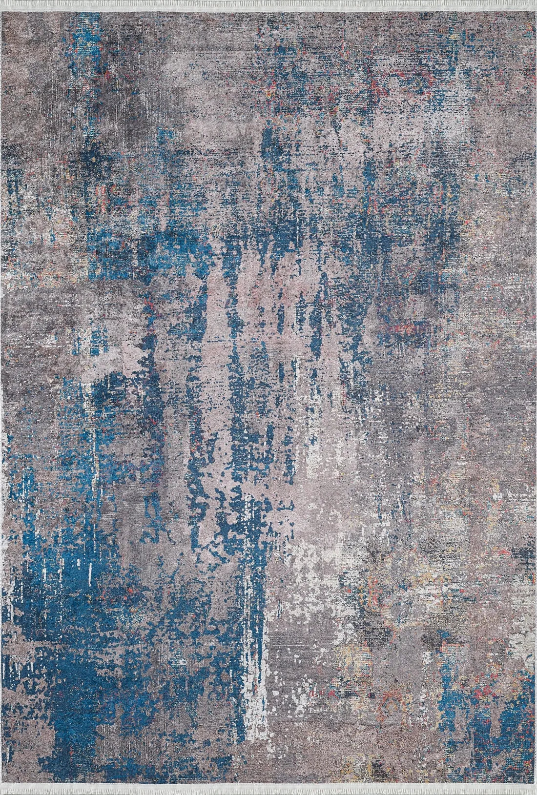 Pale Pink Cream Beige Geometric Patterned Kilim Rug