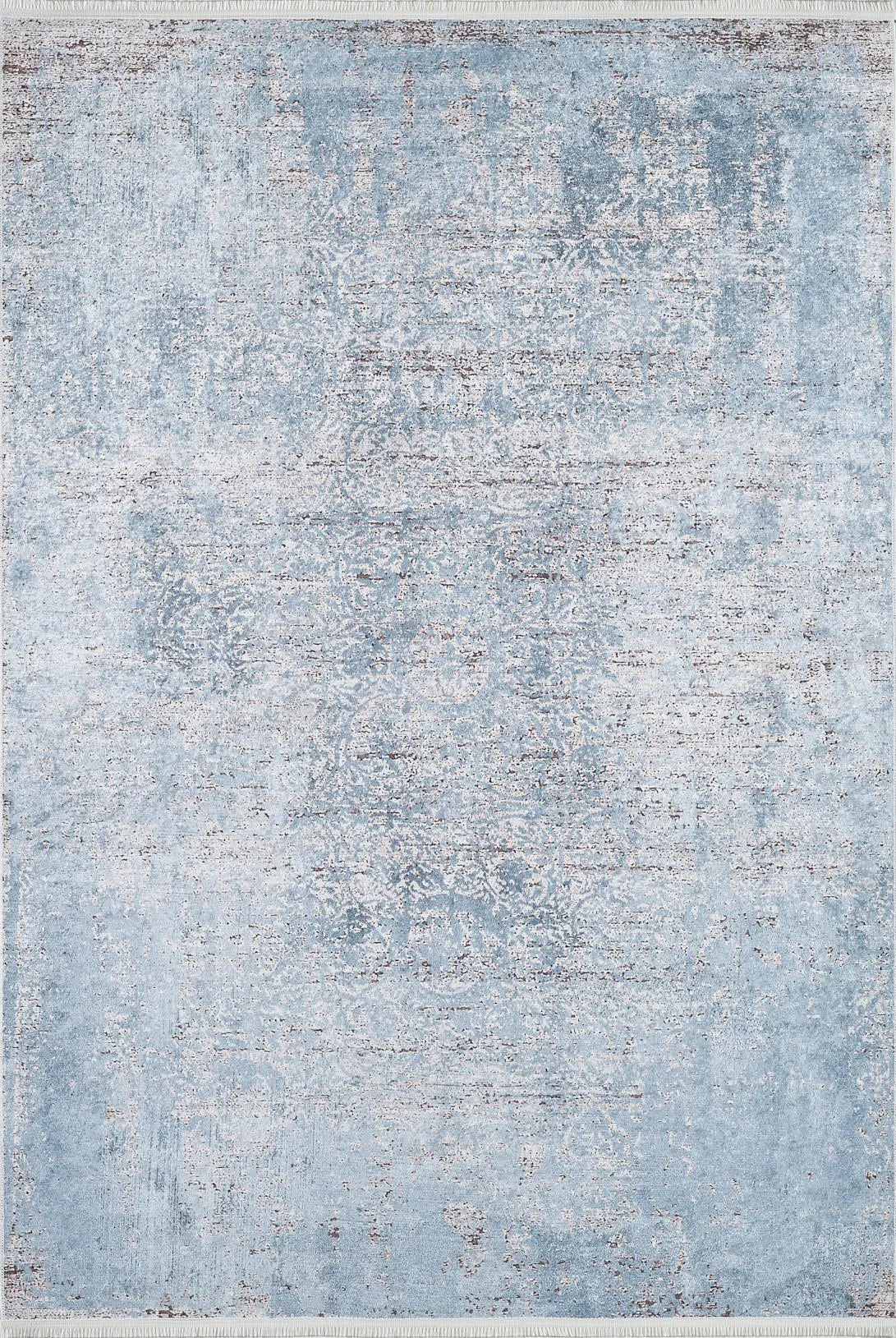 Pale Pink Cream Beige Geometric Patterned Kilim Rug