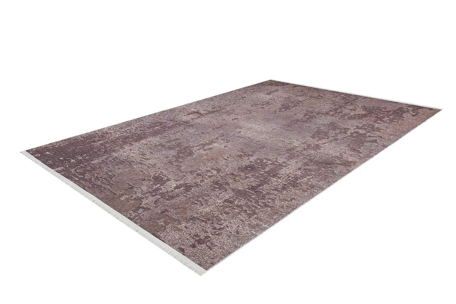 Pale Pink Cream Beige Geometric Patterned Kilim Rug
