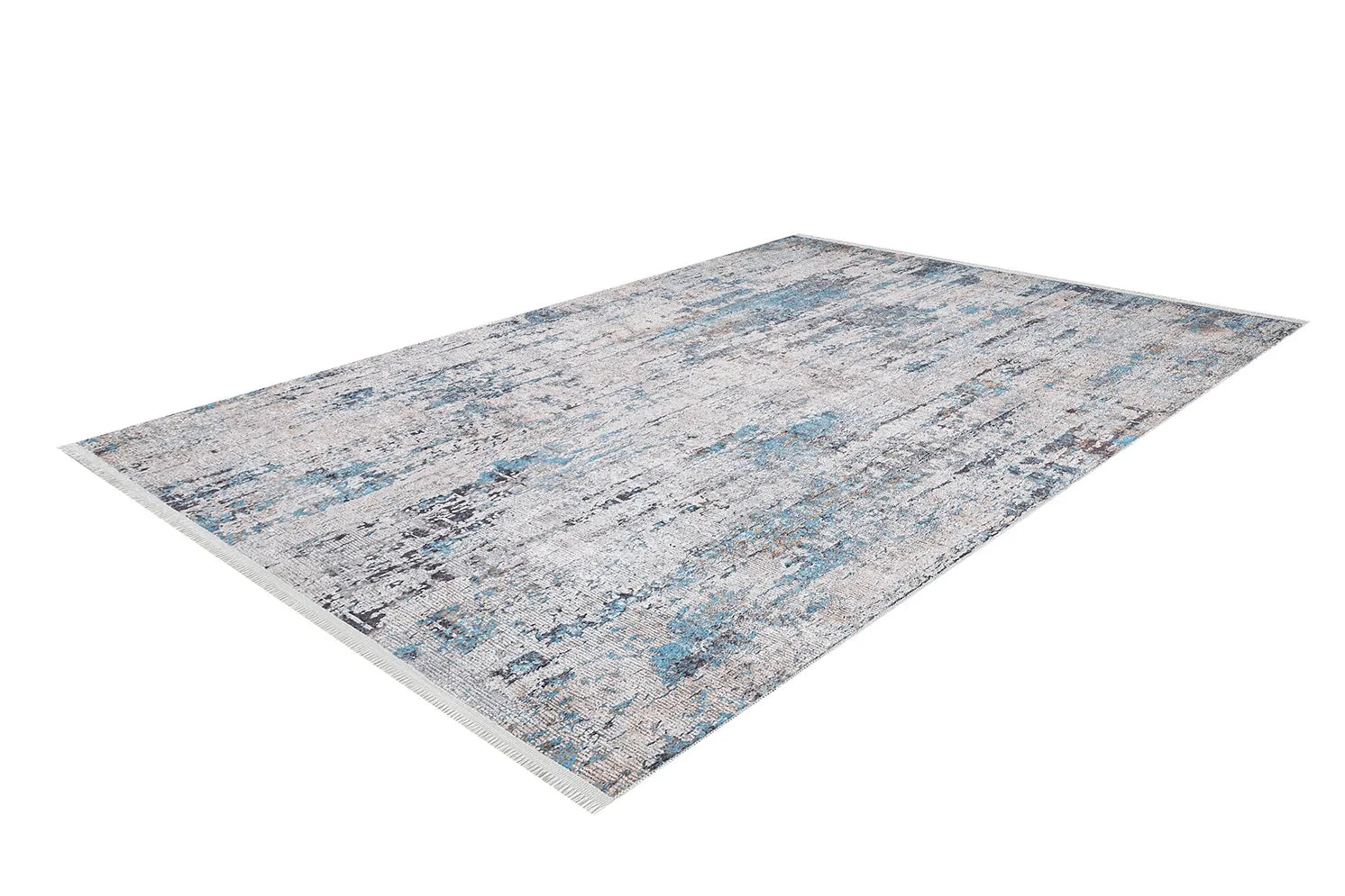 Pale Pink Cream Beige Geometric Patterned Kilim Rug