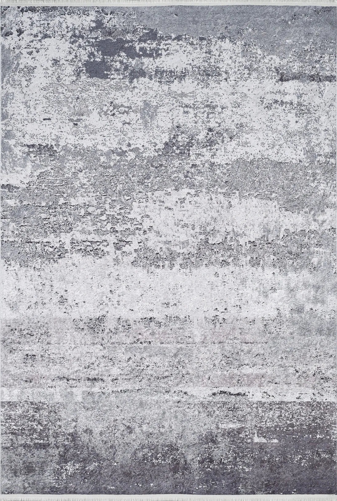 Gri Tonlarda Abstre Modern Halı