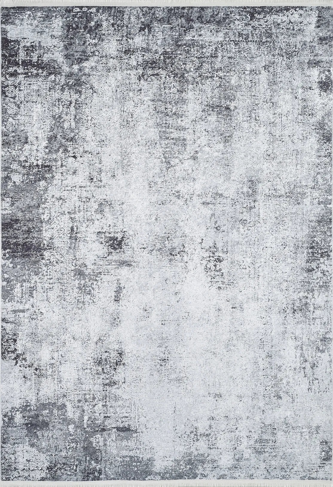 Eskitme Abstre Monokrom Halı