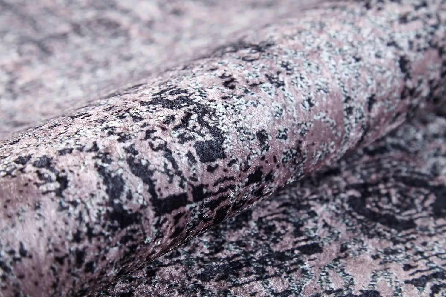 Pale Pink Cream Beige Geometric Patterned Kilim Rug