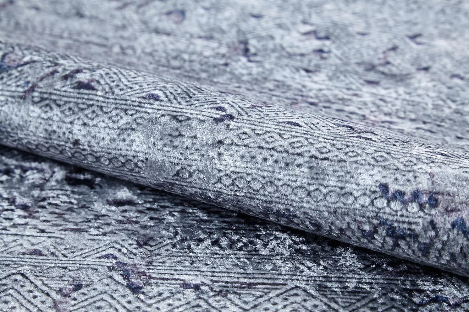 Pale Pink Cream Beige Geometric Patterned Kilim Rug