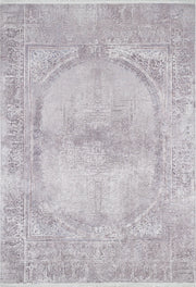 Pale Pink Cream Beige Geometric Patterned Kilim Rug