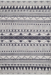 Pale Pink Cream Beige Geometric Patterned Kilim Rug