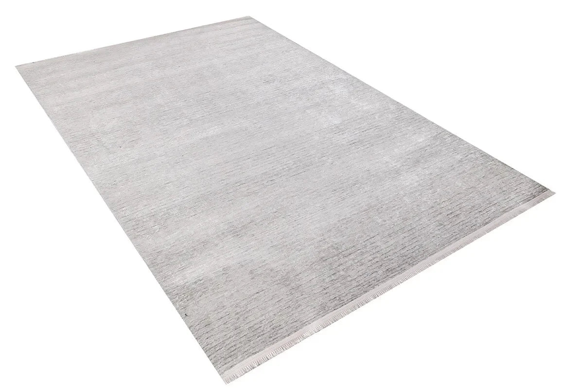 Soft Düz Açık Gri Beyaz Tonlarında Sade Halı