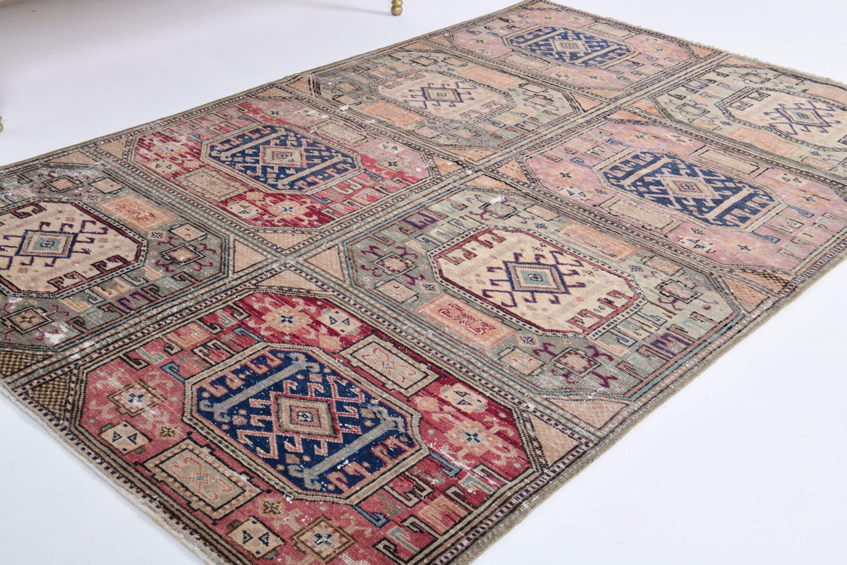Ikat Design Anatolian Area Rug