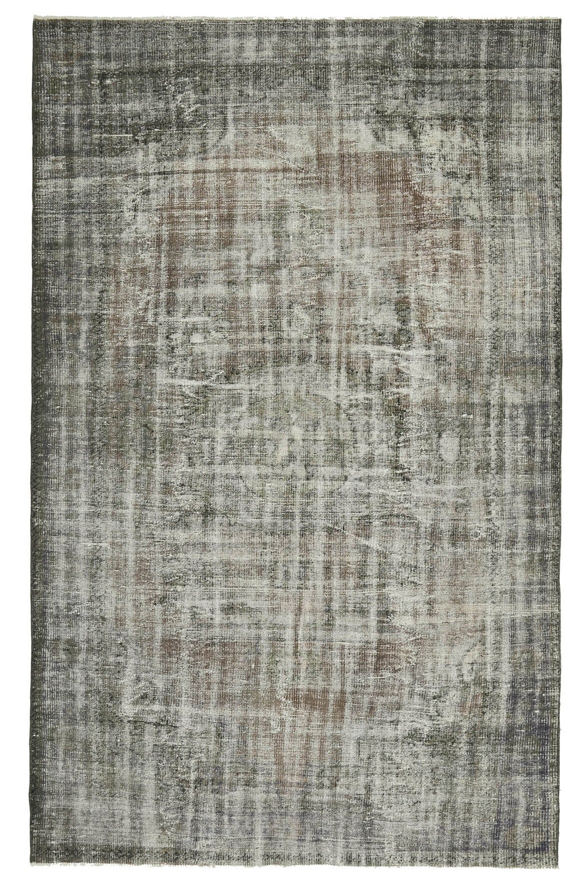 El yapımı vintage halı 183x300 cm oryantal desenli yün