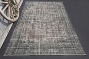 El yapımı vintage halı 183x300 cm oryantal desenli yün - detay görünümü