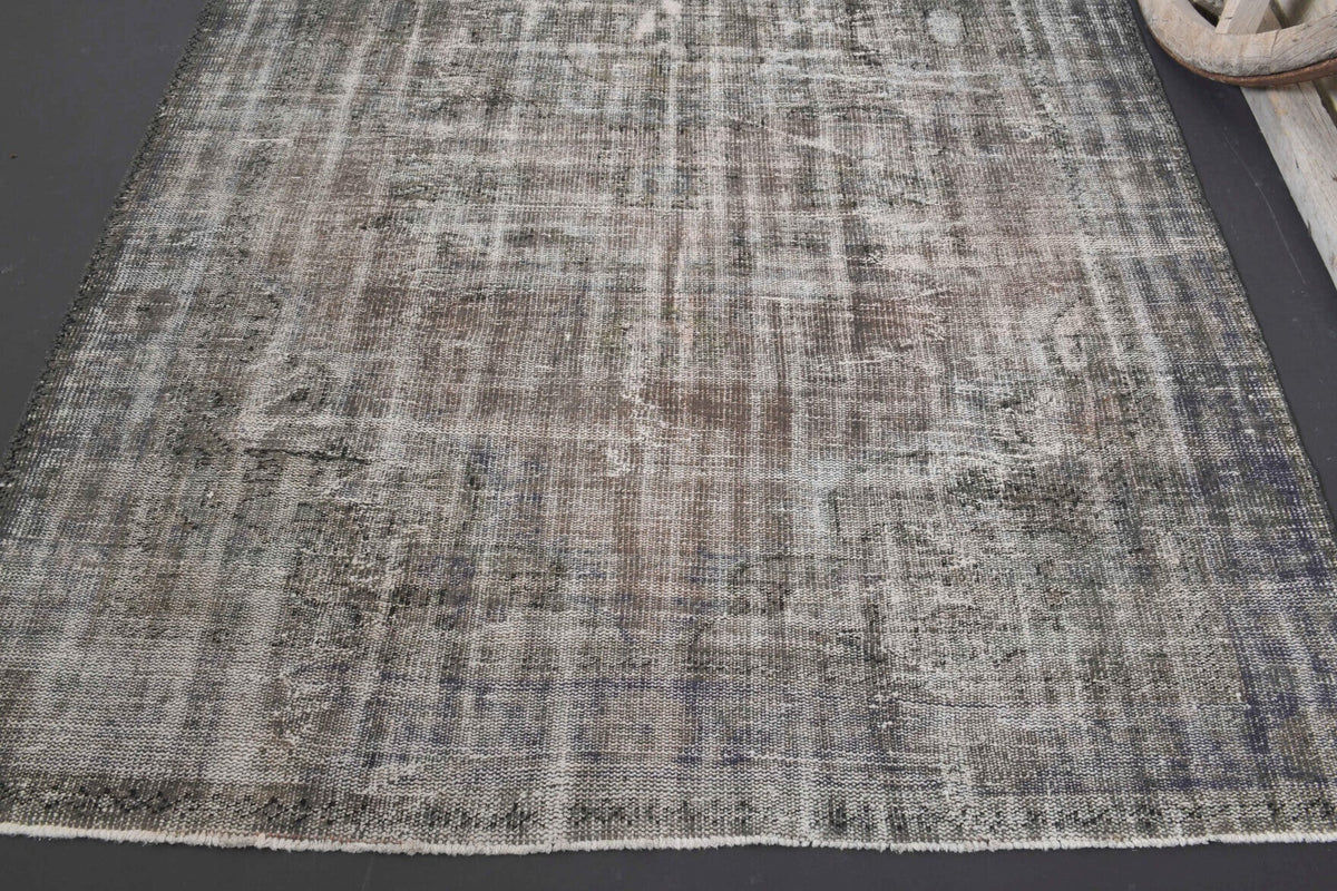 El yapımı vintage halı 183x300 cm oryantal desenli yün - mekan görünümü