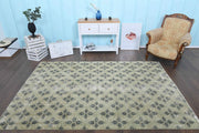 1970'lerden Anadolu kökenli ikat desenli el dokuma vintage halı, 182x286 cm