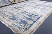 1950'lerden Anadolu kökenli oryantal desenli el dokuma vintage halı, 205x312 cm
