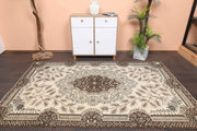 El yapımı vintage halı 173x274 cm oryantal desenli yün - detay görünümü