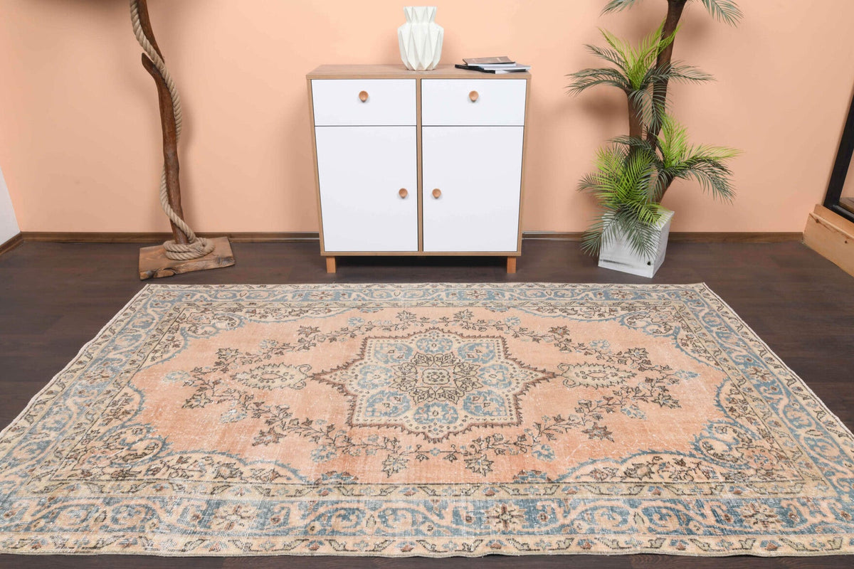 Vintage Anatolian Oriental Area Rug