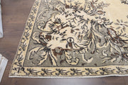 1970'lerden Anadolu kökenli oryantal desenli el dokuma vintage halı, 200x280 cm