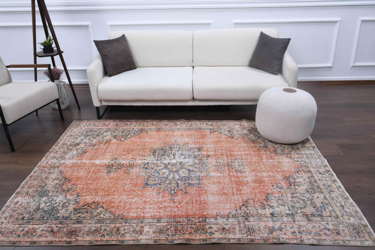Vintage Area Oushak Rug